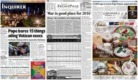 Philippine Daily Inquirer – December 24, 2014