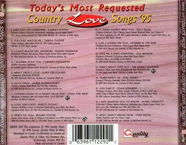 VA - Today's Most Requested Country Love Songs '95 (1995) {Quality Music}