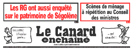 Canard Enchaîné du 31 janvier 2007