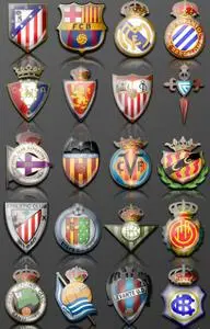 Spain Primera Football Club's Icons 