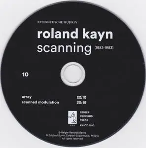 Roland Kayn - Scanning, 1982-1983 (2019) {10CD Box Set, Reiger Records Reeks KY-CD 1901-10}