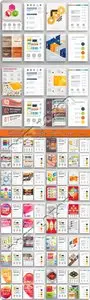 Brochure and flyer layout vector set 37