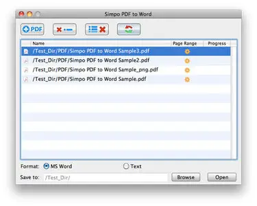 Simpo PDF to Word 1.2 (Mac Os X)