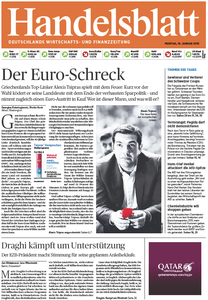 Handelsblatt vom Montag, 19. Januar 2015