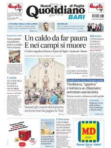 Quotidiano di Puglia Bari - 27 Giugno 2025