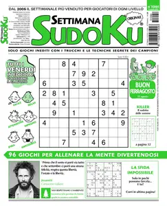 Settimana Sudoku N.1044 - 14 Agosto 2025