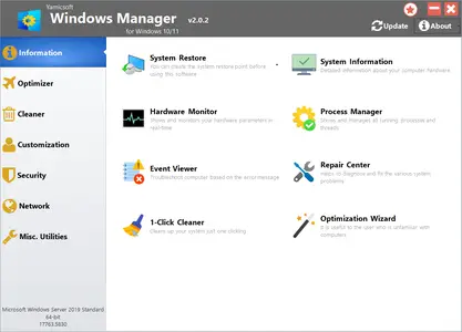 Yamicsoft Windows Manager 2.0.2 (x64) Multilingual Portable