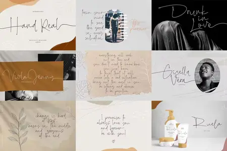 Hand Real - Natural Monoline Script Font