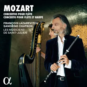 François Lazarevitch, Les Musiciens de Saint-Julien - Mozart: Concertos pour flûte & Concerto pour flûte et harpe (2024)