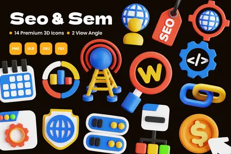 EE - Seo & Sem 3D Icon 5SLVDSN