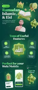 Islamy - Ramadan, Islamic, and Eid 3D Icon Set Model