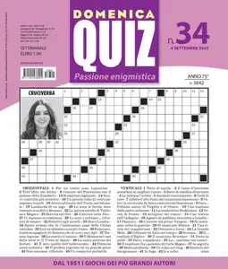 Domenica Quiz N.3842 - 4 Settembre 2025