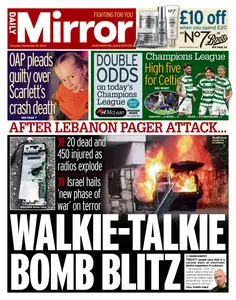 Daily Mirror Northern Ireland - 19 September 2024