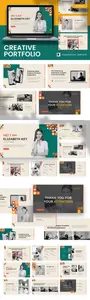 Creative Portfolio PowerPoint Presentation 7G887P9