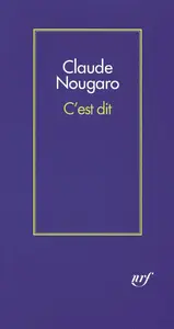 Claude Nougaro, "C'est dit"