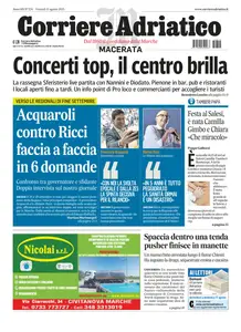 Corriere Adriatico Macerata - 15 Agosto 2025