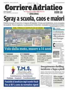 Corriere Adriatico Ancona - 18 Ottobre 2025