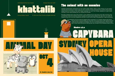 Khattalib - Display Heavy Sans Serif