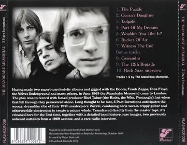 The Mandrake Memorial - 3 Part Inventions (1969) {Flashback Records FLASHCD1008 rel 2016}