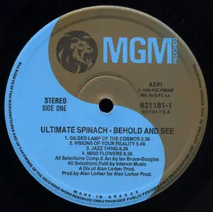 Ultimate Spinach - Behold & See (MGM 1968) 24-bit/96kHz Vinyl Rip