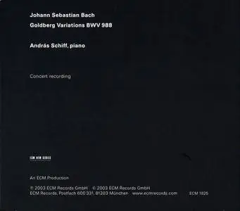Andras Schiff - Johann Sebastian Bach: Goldberg Variations (2003)