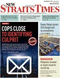 The News Straits Times - November 28, 2017