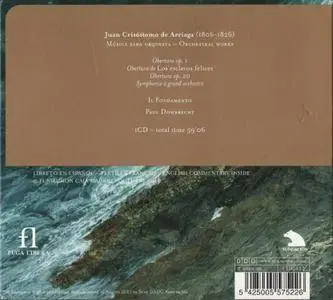 Il Fondamento, Paul Dombrecht - Juan Crisóstomo de Arriaga: Musica para Orquesta - Orchestral Works 1818-1824 (2006) (Repost)