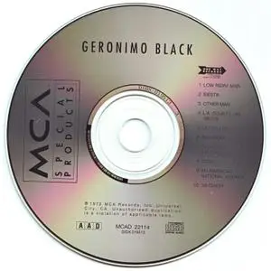 Geronimo Black - Geronimo Black (1972) {One Way Records MCAD 22114 rel 1995} (Zappa related)