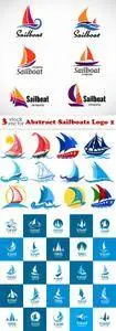 Vectors - Abstract Sailboats Logo 2