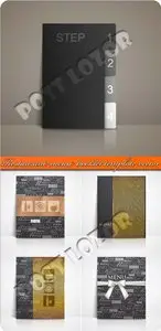 Restaurant menu booklet template vector
