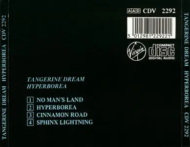 Tangerine Dream - Hyperborea (1983) [Original, 1984 UK Version] (ReUpload)