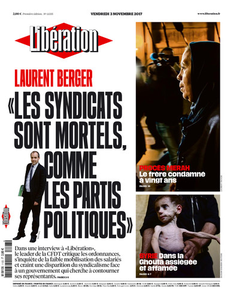 Libération du Vendredi 3 Novembre 2017