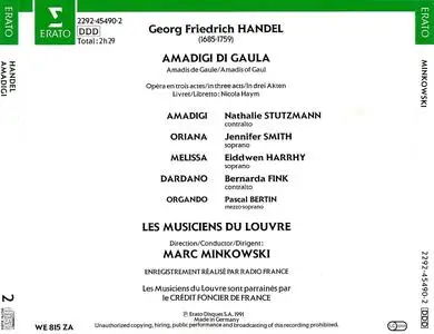 Marc Minkowski, Les Musiciens du Louvre - George Frideric Handel: Amadigi di Gaula (1991)
