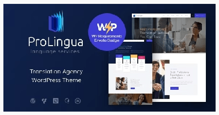 ProLingua v1.1.5 - Translation Services WordPress Theme NULLED