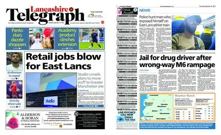 Lancashire Telegraph (Burnley, Pendle, Rossendale) – September 29, 2022