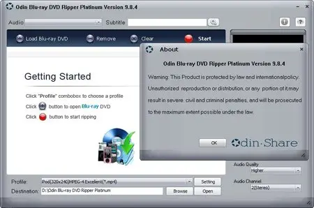 Odin Blu-ray DVD Ripper Platinum 9.8.4