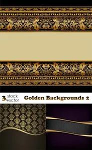 Vectors - Golden Backgrounds 2