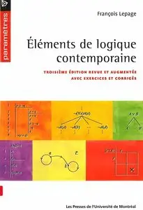 Eléments de logique contemporaine, 3e édition