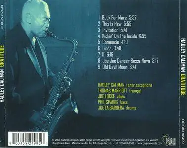 Hadley Caliman - Gratitude (2008)