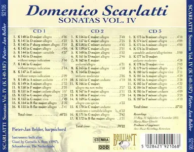 Domenico Scarlatti - Complete Sonatas - Pieter-Jan Belder  [Vol.4]
