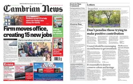 Cambrian News Meirionnydd – 24 May 2019