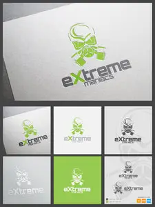 Extreme Maniacs Logo Template