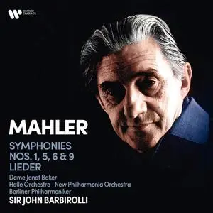 John Barbirolli - Gustav Mahler: Symphonies Nos. 1, 5, 6 & 9; Lieder [5CDs] (2021)