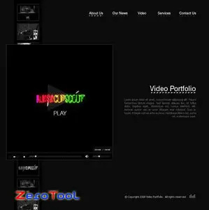 FlashMint 2216 Online video porfolio XML flash template