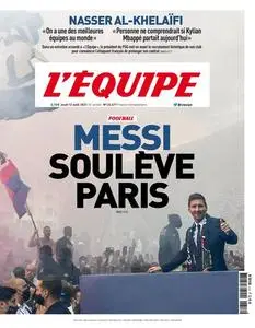 L’equipe du Jeudi 12 Août 2021