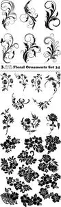 Vectors - Floral Ornaments Set 34