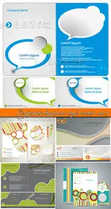 Corporate business style vector set 9