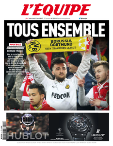 L'equipe du Mercredi 12 Avril 2017