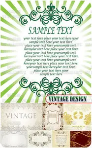 Stock Vector - Vintage Design 2905