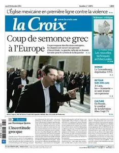 La Croix Du Mardi 30 Décembre 2014
